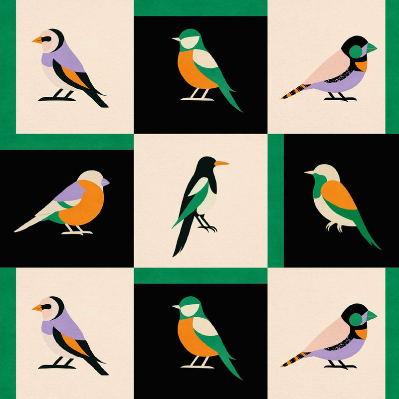 Like a Bird Wallpaper - Coco Dávez Colortherapills Collection - Coordonne