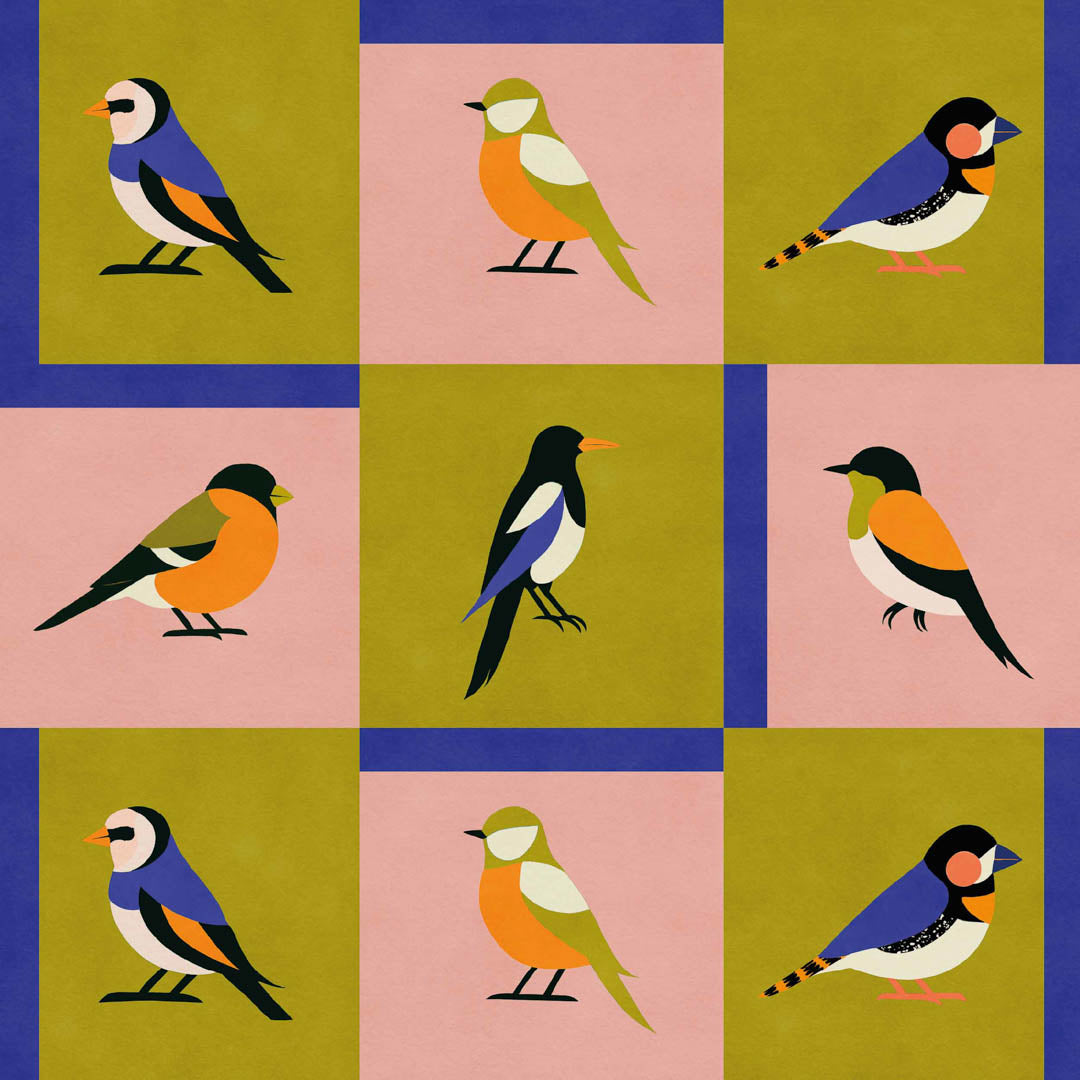 Like a Bird Wallpaper - Coco Dávez Colortherapills Collection - Coordonne