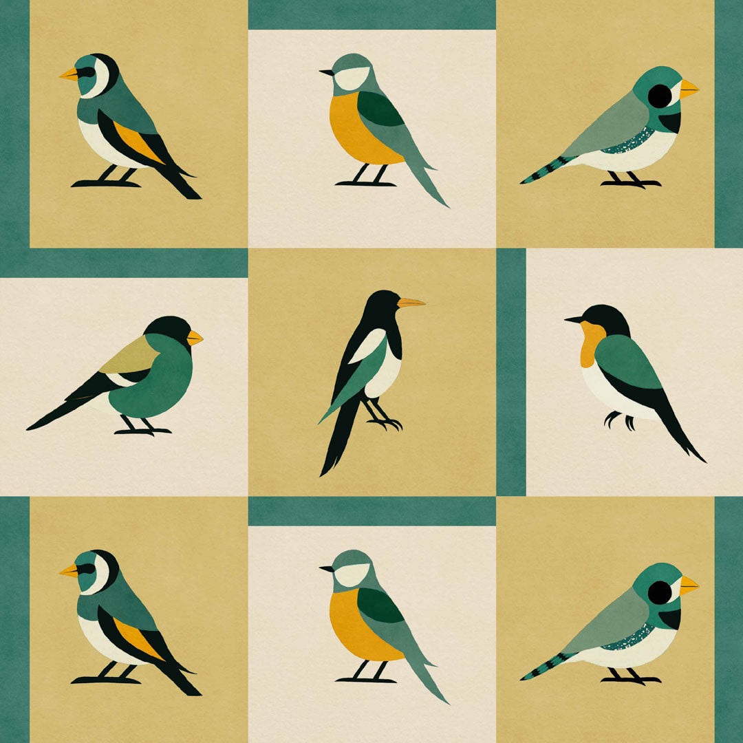 Like a Bird Wallpaper - Coco Dávez Colortherapills Collection - Coordonne