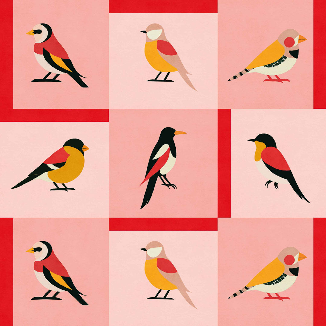 Like a Bird Wallpaper - Coco Dávez Colortherapills Collection - Coordonne