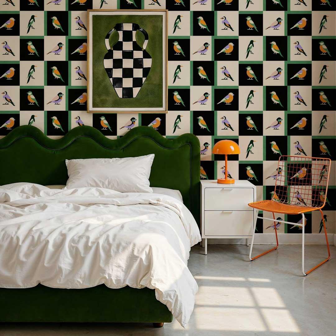 Like a Bird Wallpaper - Coco Dávez Colortherapills Collection - Coordonne