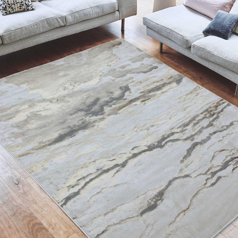 Linea Bronze Abstract Rug