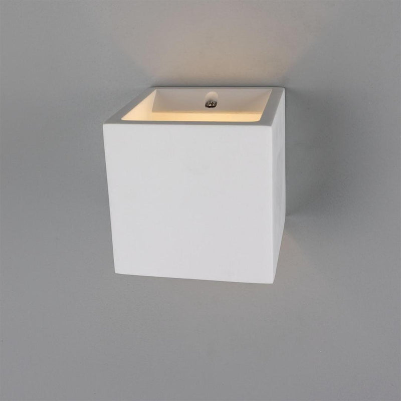 Lisbon Cube Plaster Wall Light