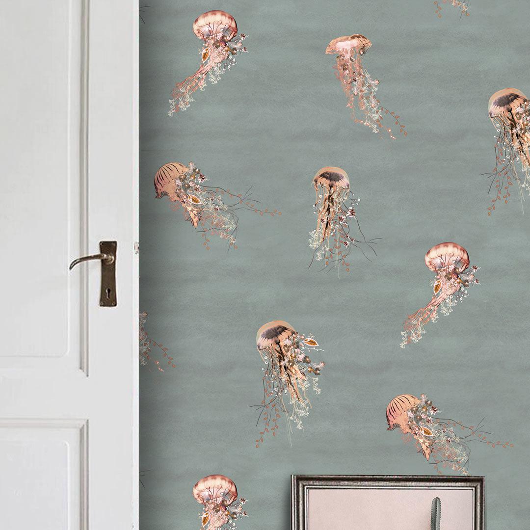 Living Waters Wallpaper Mist Coral &