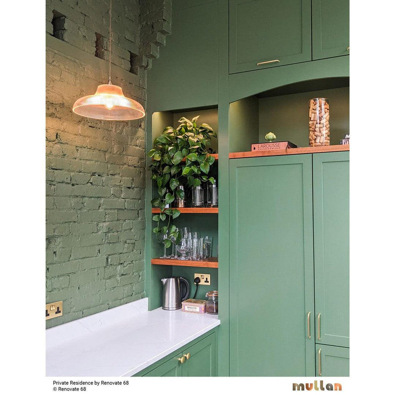 London Prismatic 40cm Railway Glass Pendant Light