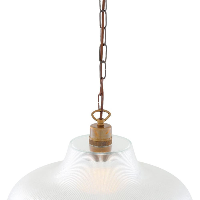 London Prismatic 40cm Railway Glass Pendant Light