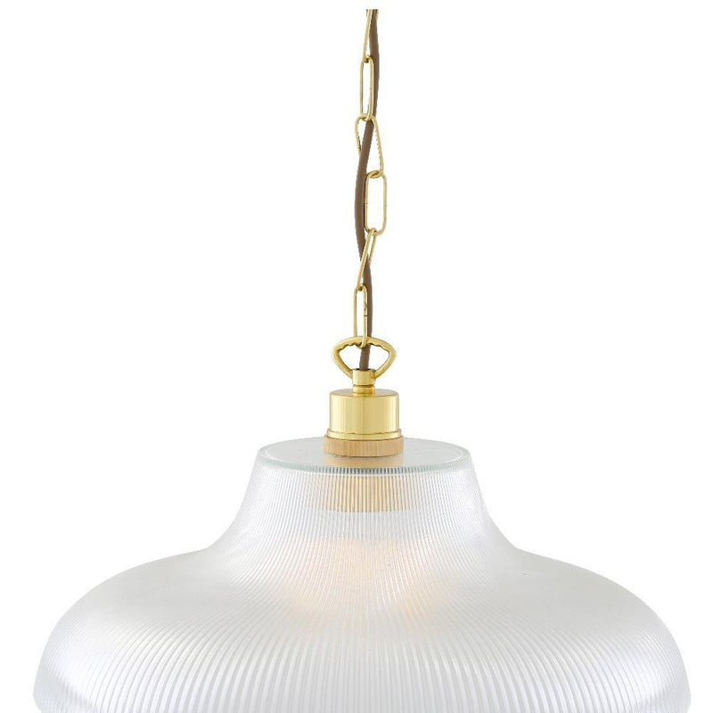 London Prismatic 40cm Railway Glass Pendant Light