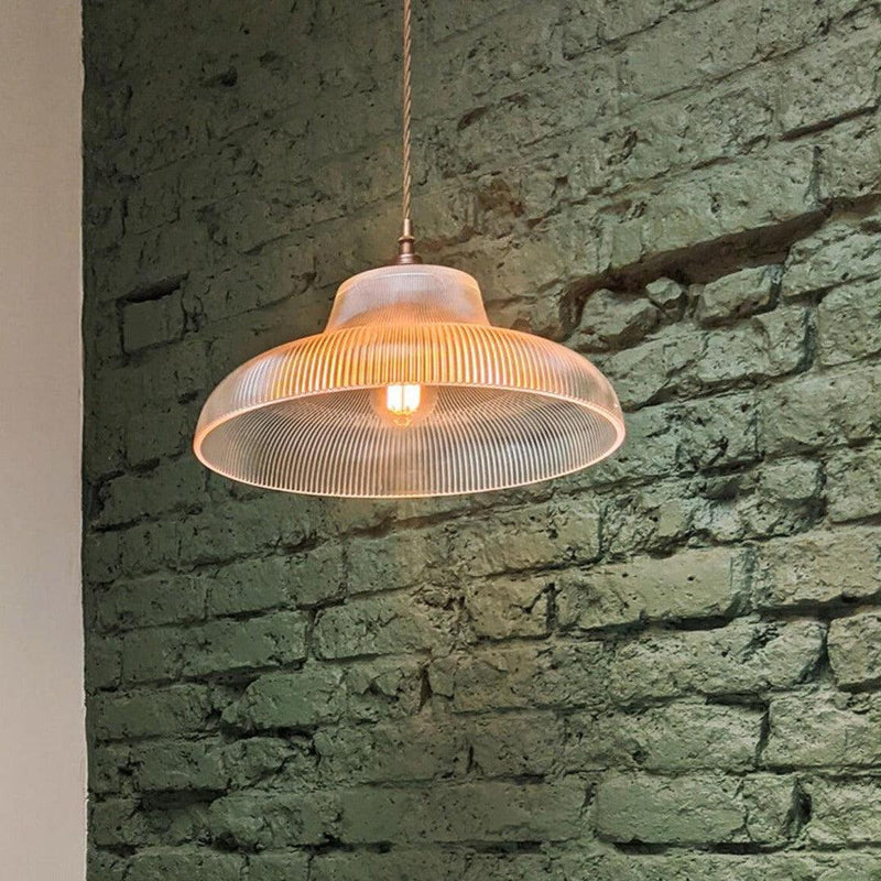 London Prismatic 40cm Railway Glass Pendant Light