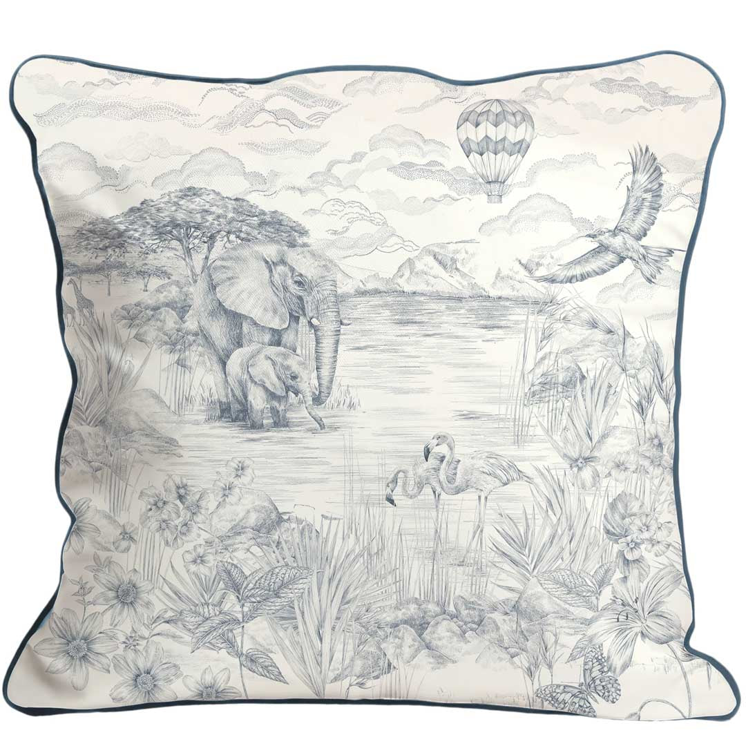Lyons Den Elephant Lake Cushion - Victoria Sanders