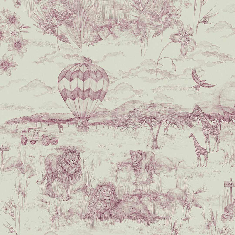 Lyons Den Wallpaper - Antique Rose