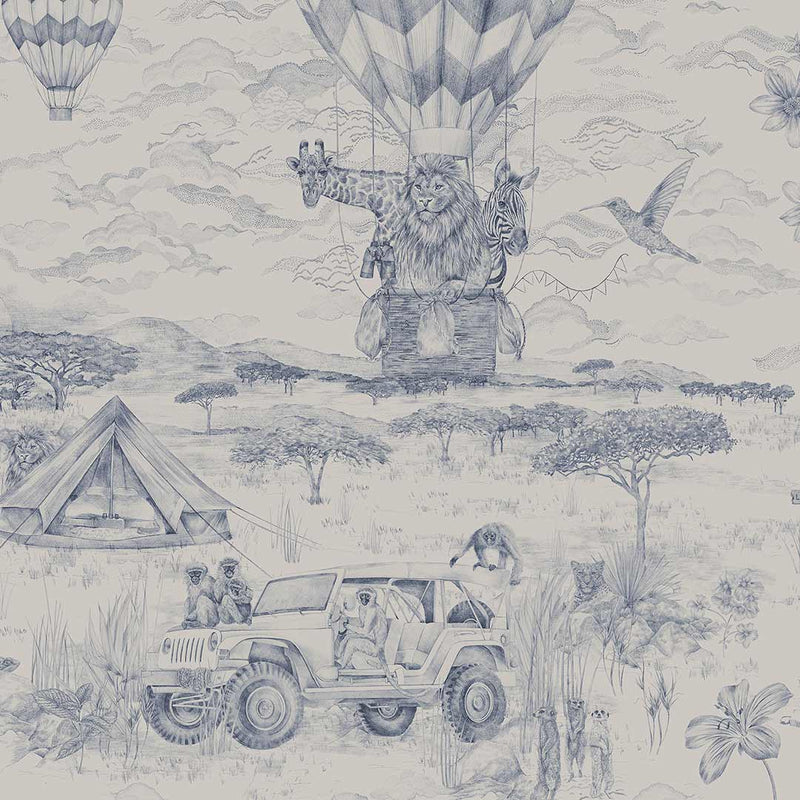 Lyons Den Wallpaper - Classic Navy