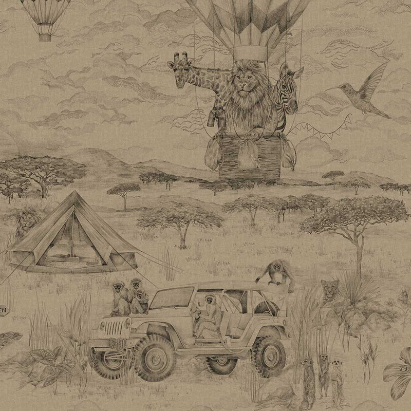 Lyons Den Wallpaper - Mocha