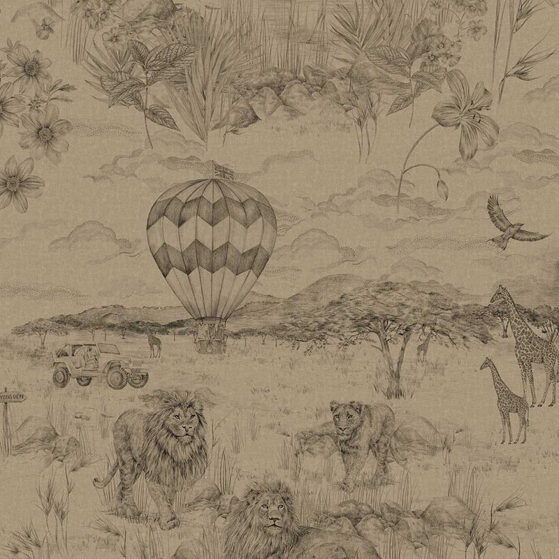 Lyons Den Wallpaper - Mocha