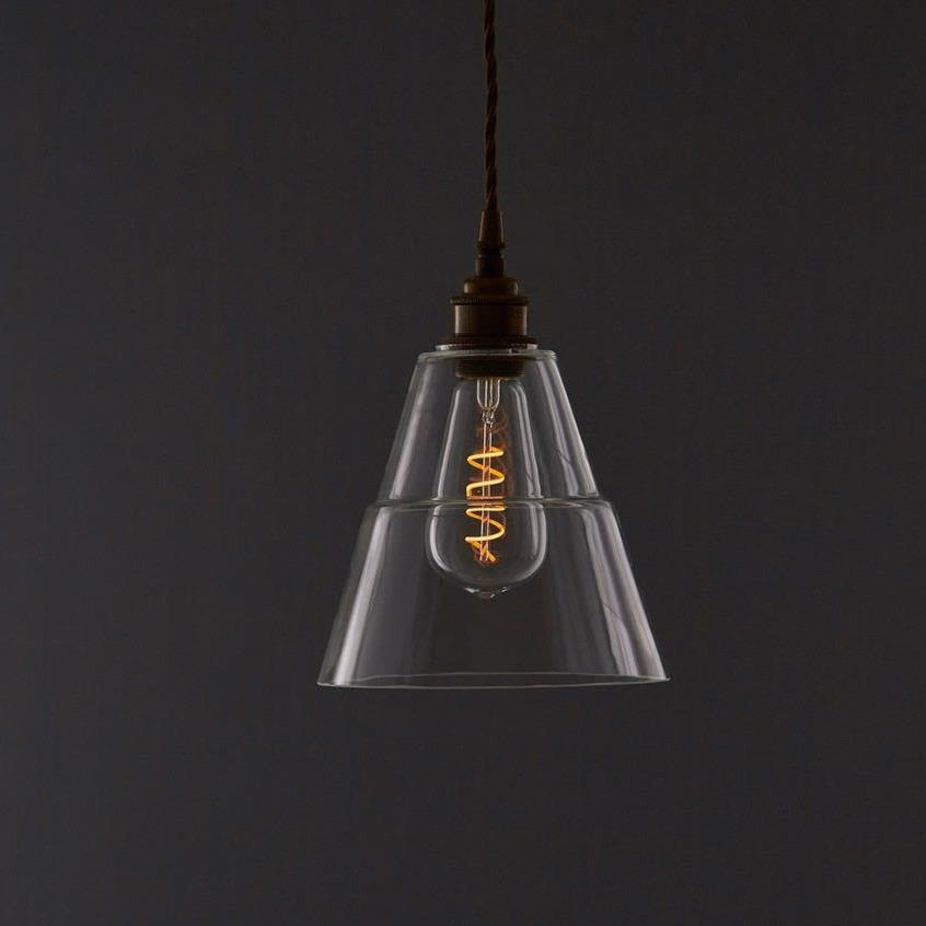 Lyx Clear Glass Pendant Light - Mullan Lighting