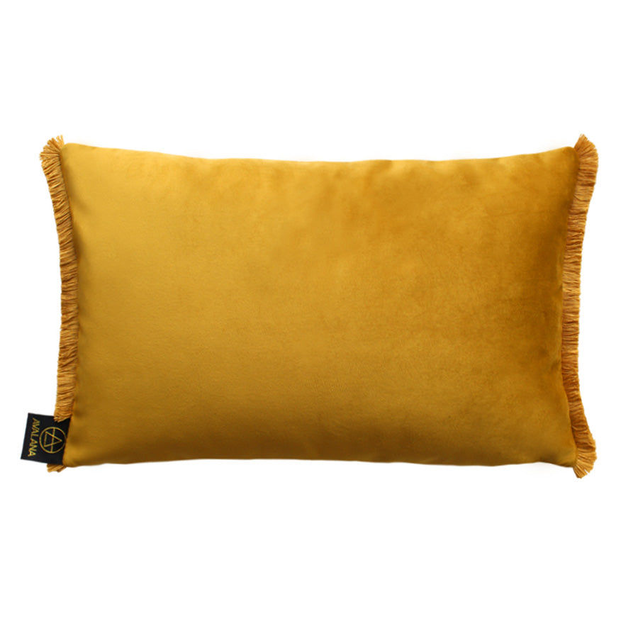 Magenta Blooms Rectangular Velvet Cushion