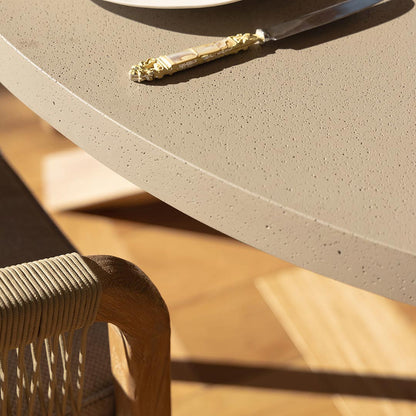 Martinique 4 Seat Round Dining Set - Light Brown