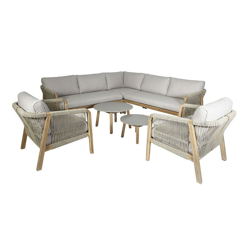 Martinique Corner Sofa Set With Two Lounge Chairs