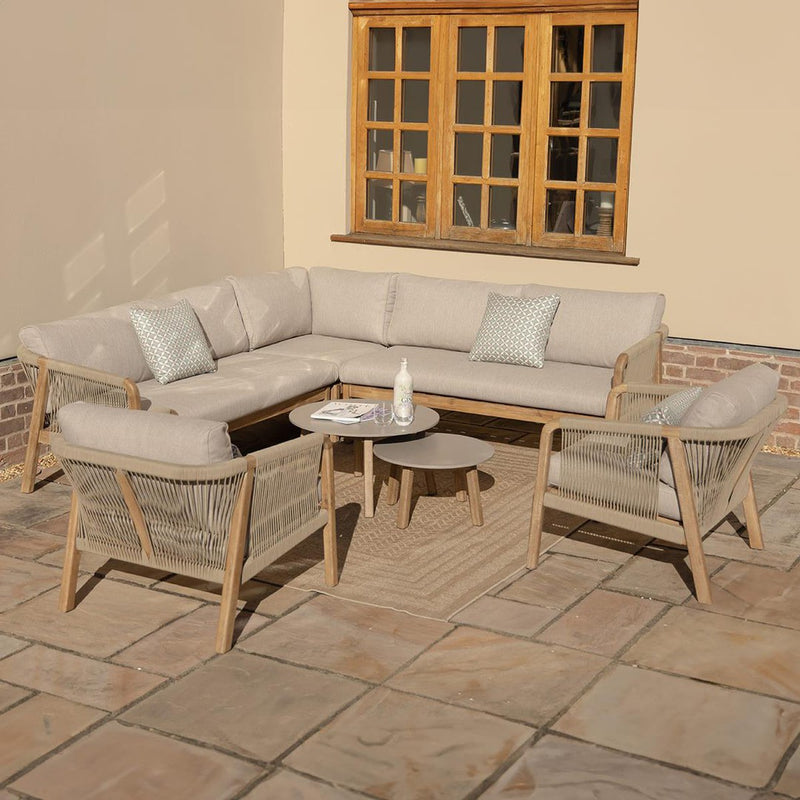 Martinique Corner Sofa Set With Two Lounge Chairs