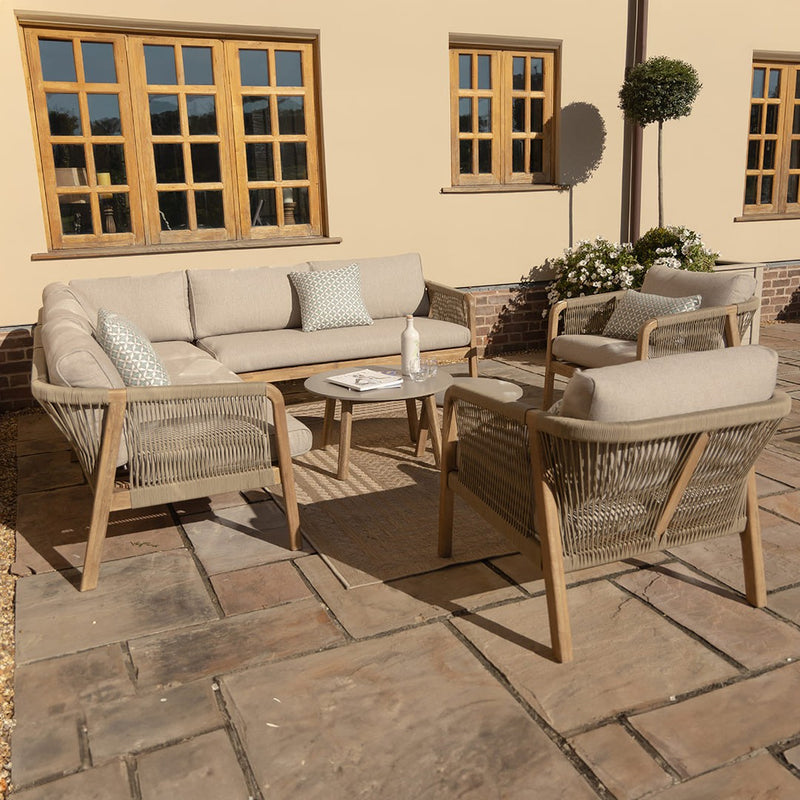 Martinique Corner Sofa Set With Two Lounge Chairs