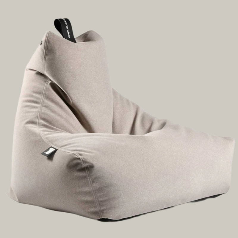 Mighty B Bag - Faux Suede Bean Bag Chair - Stone
