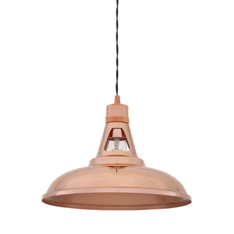 Minsk Industrial Copper Pendant Light - Mullan Lighting