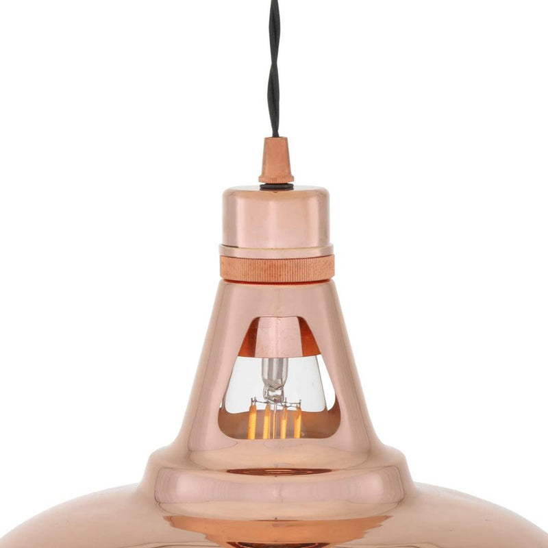 Minsk Industrial Copper Pendant Light - Mullan Lighting