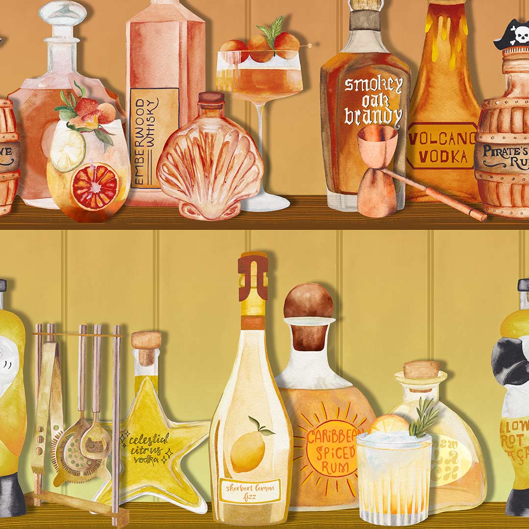 Mixology Wallpaper - Rainbow - Brand Mckenzie