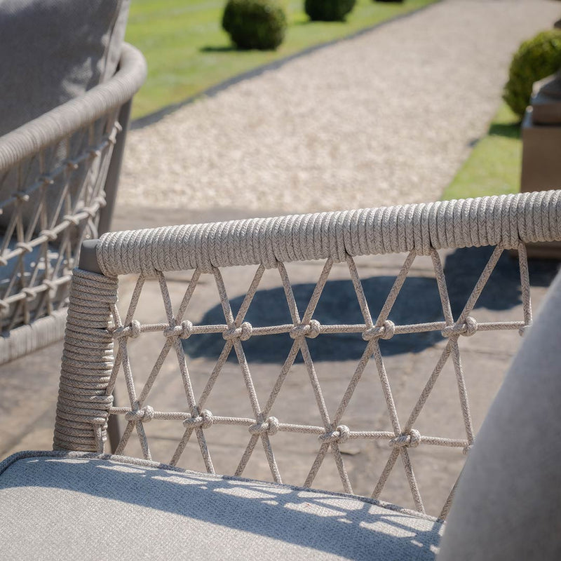 Monaco 8 Seat Rectangular Dining Set - Cool Linen