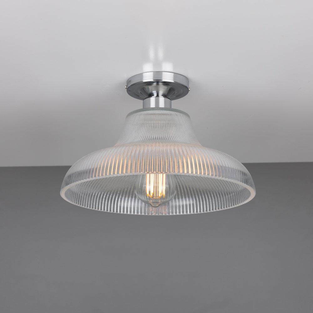 Mono Industrial Railway Flush Mount Light
