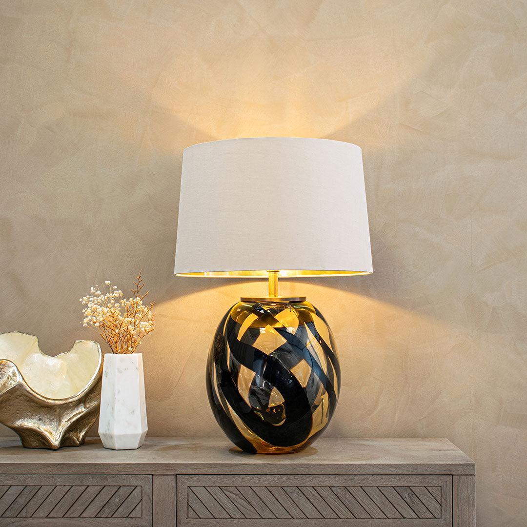 Morten Amber Table Lamp - RV Astley