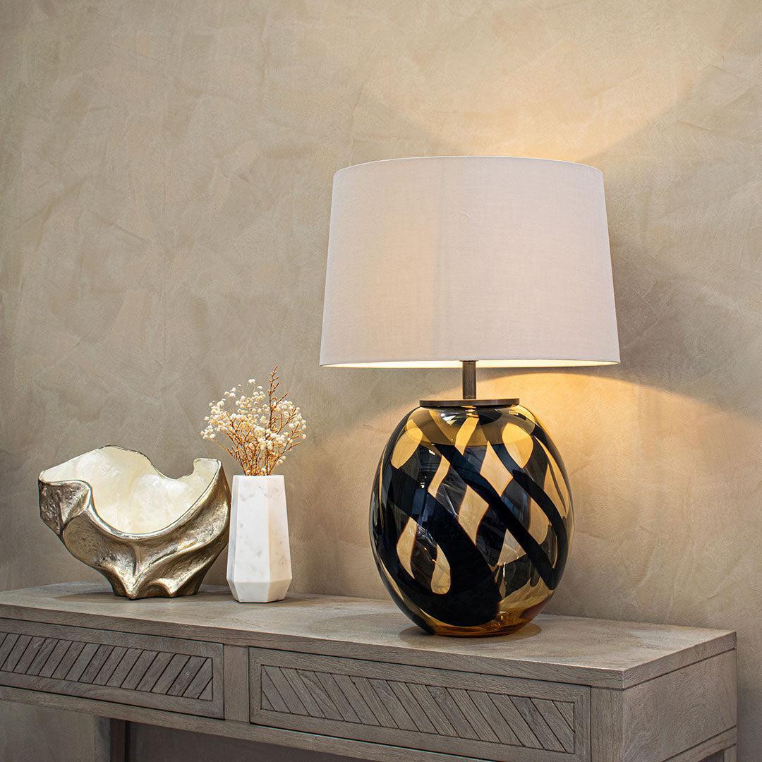 Morten Amber Table Lamp - RV Astley