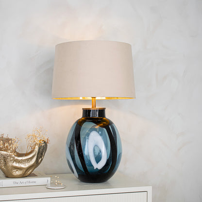 Morten Blue Table Lamp - RV Astley