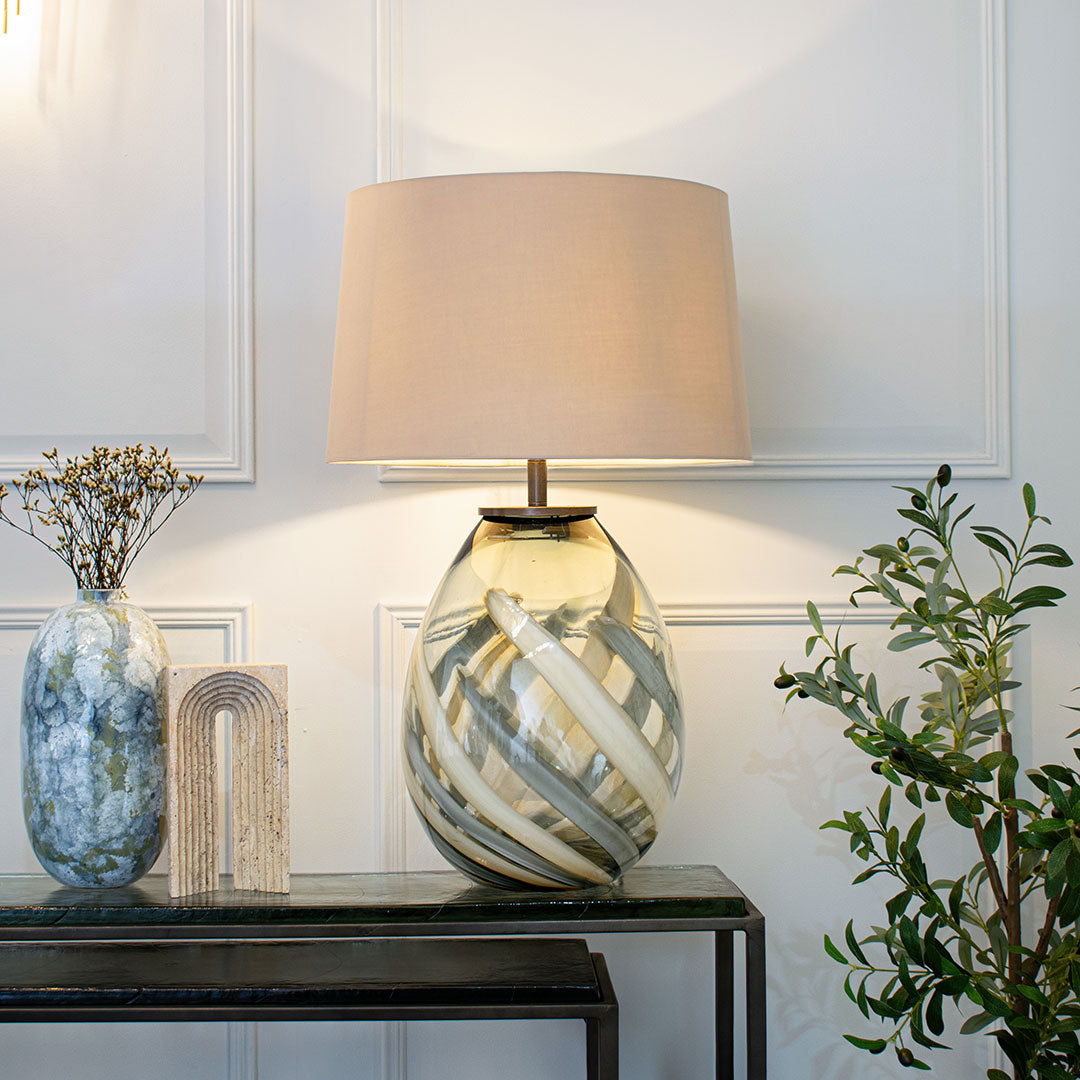 Morten Grey Table Lamp - RV Astley