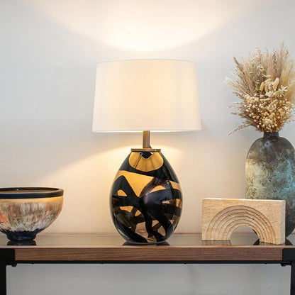 Morten Small Amber Table Lamp - RV Astley
