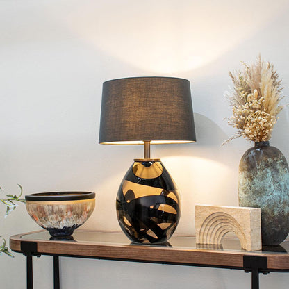 Morten Small Amber Table Lamp - RV Astley