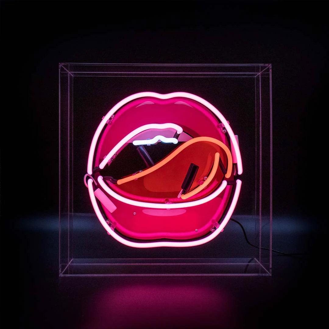 Mouth Neon Acrylic Box Light