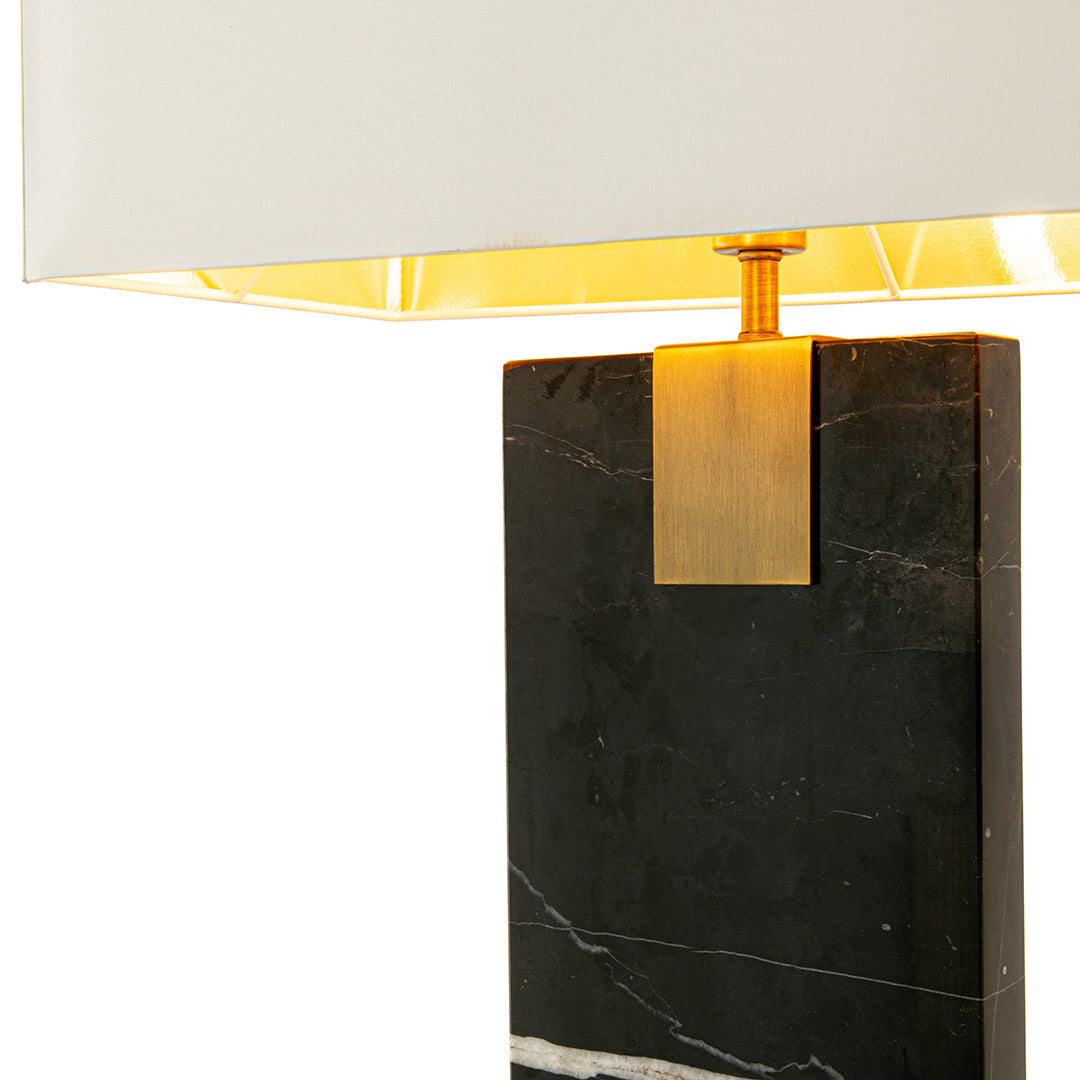 Nahanni Black Marble Table Lamp