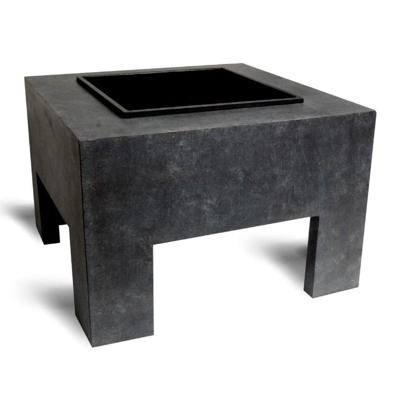 Naples Chunky Square Fire Pit - Granite
