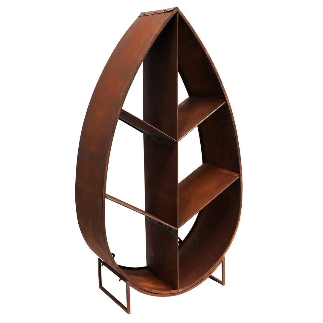 Natural Rust Leaf Log Holder