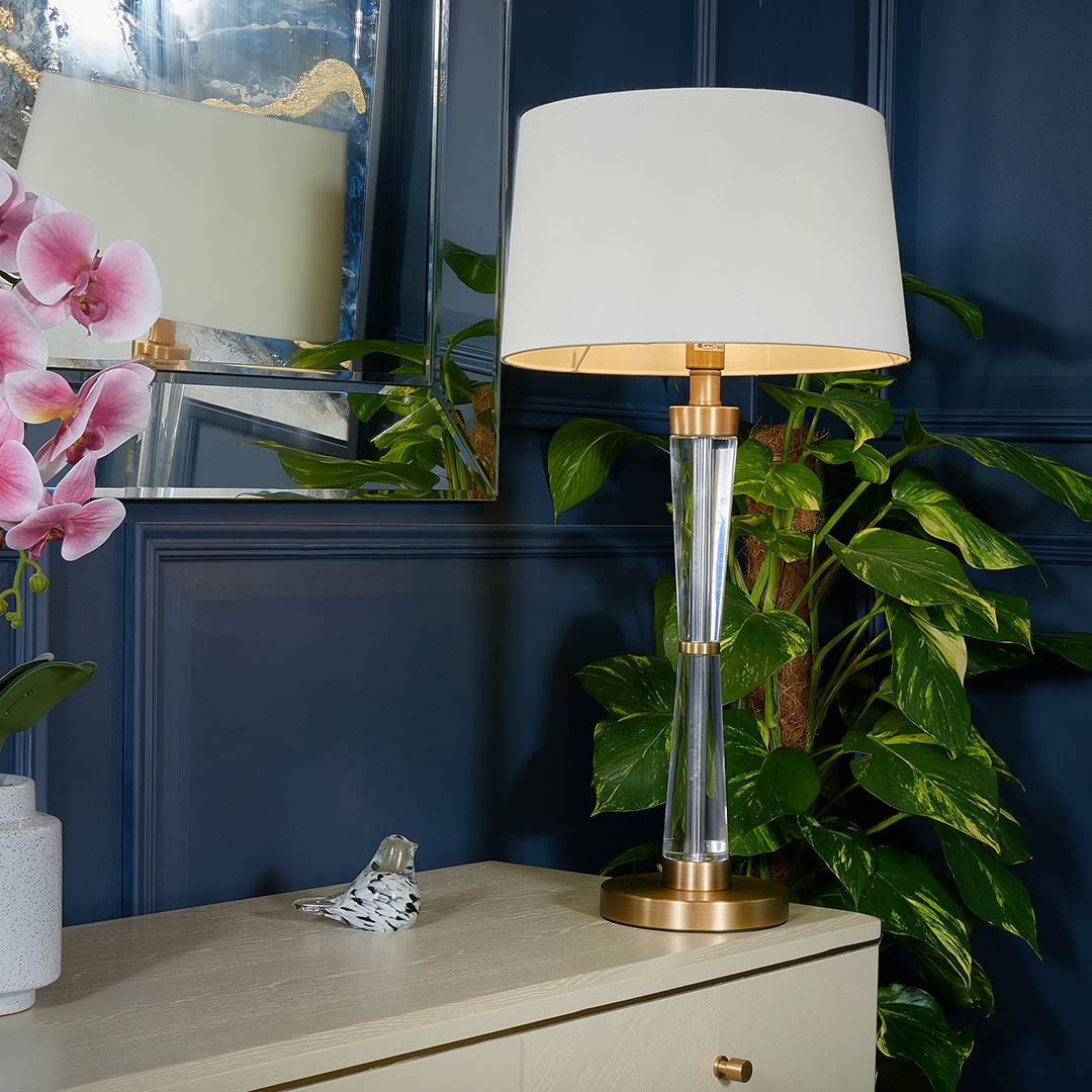 Nelle Table Lamp - Antique Brass - RV Astley