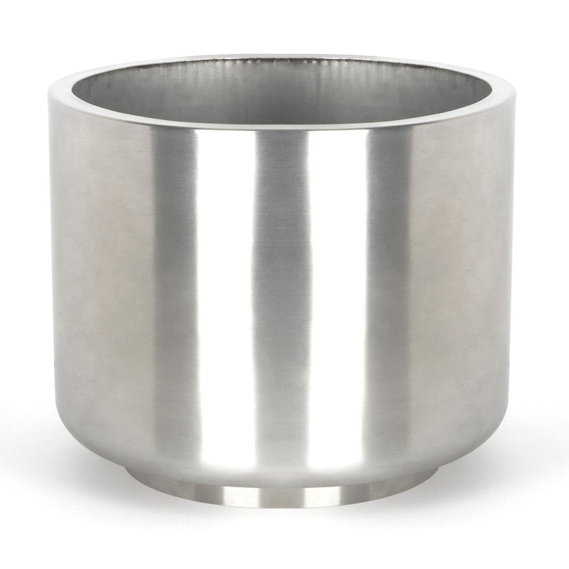 Newlyn Satin Stainless Steel Plant Pot