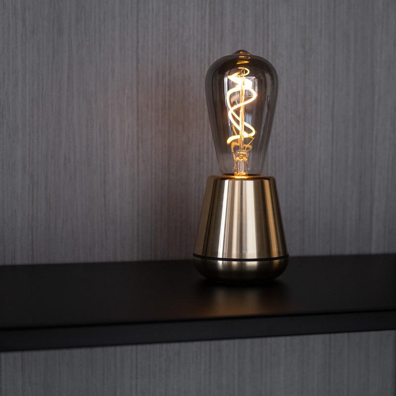 ONE Cordless LED Table Lamp - Shiny Gold