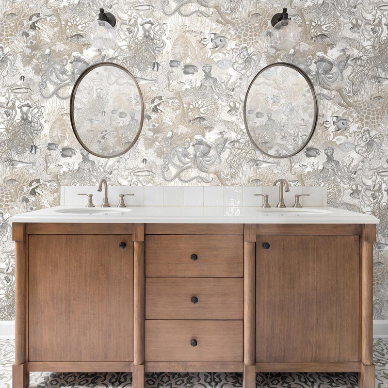 Octopus Wallpaper - Black Pearl - Brand Mckenzie