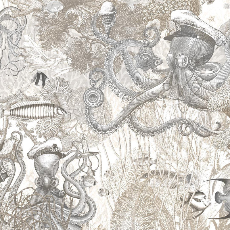 Octopus Wallpaper - Black Pearl - Brand Mckenzie
