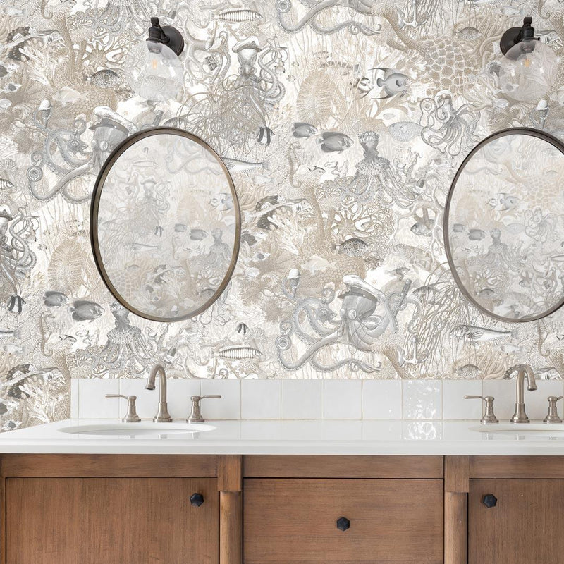 Octopus Wallpaper - Black Pearl - Brand Mckenzie