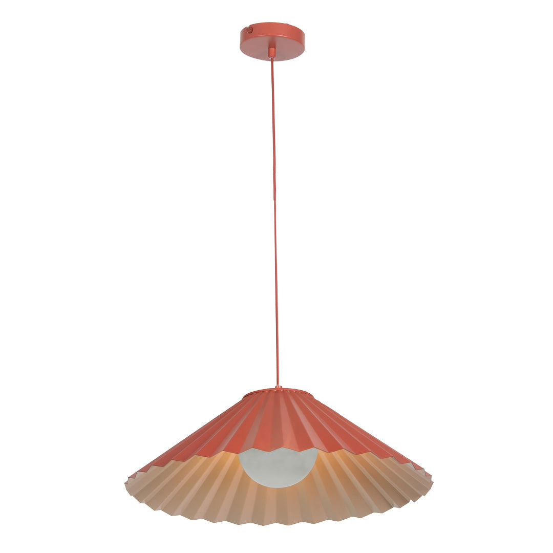 Orange Pleat Pendant Ceiling Light - Houseof