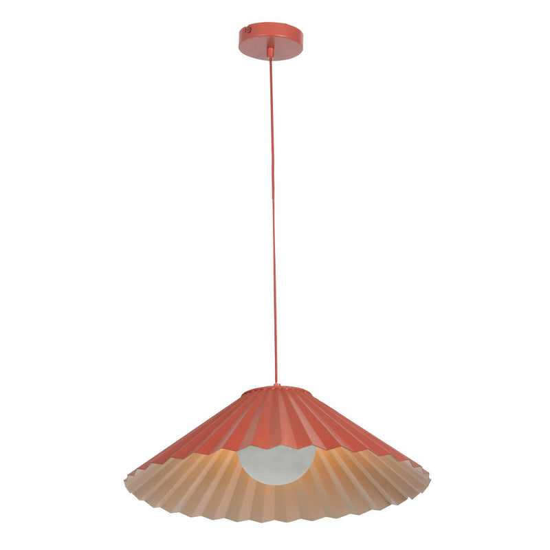Orange Pleat Pendant Ceiling Light - Houseof