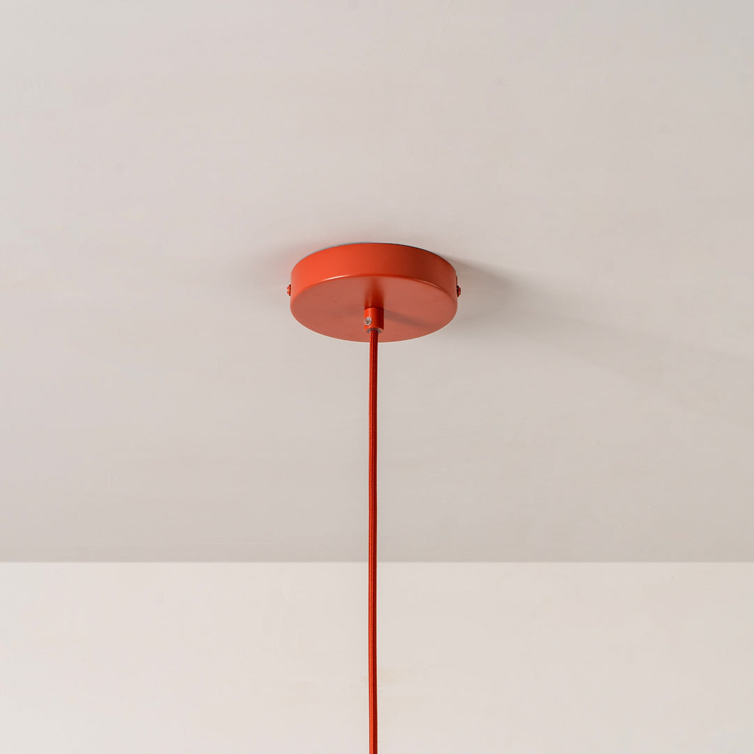 Orange Pleat Pendant Ceiling Light - Houseof