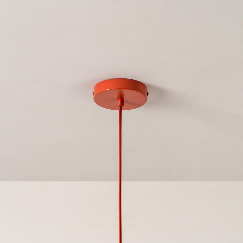 Orange Pleat Pendant Ceiling Light - Houseof
