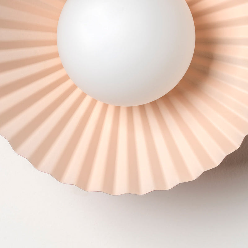 Orange Pleat Wall Light - Houseof